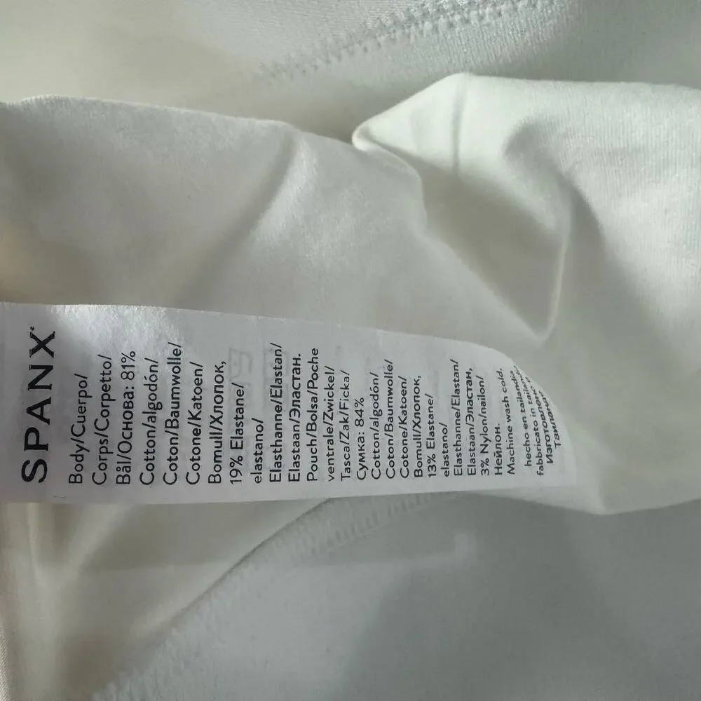Spanx Men's Compression Sculpting Boxer Brief Shapewear Breathable White L NWT